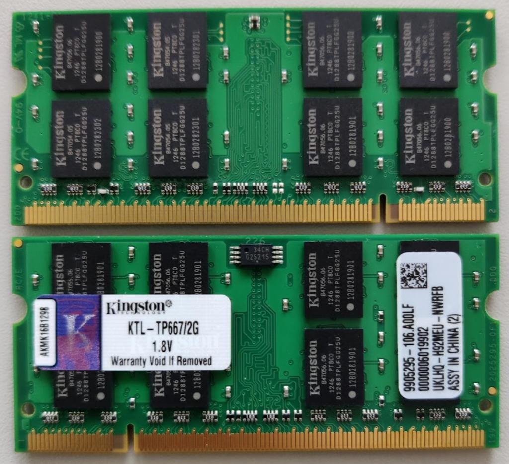 RAM SODIMM DDR2 1GB, Ophalen of Verzenden, DDR2, Laptop, Gebruikt