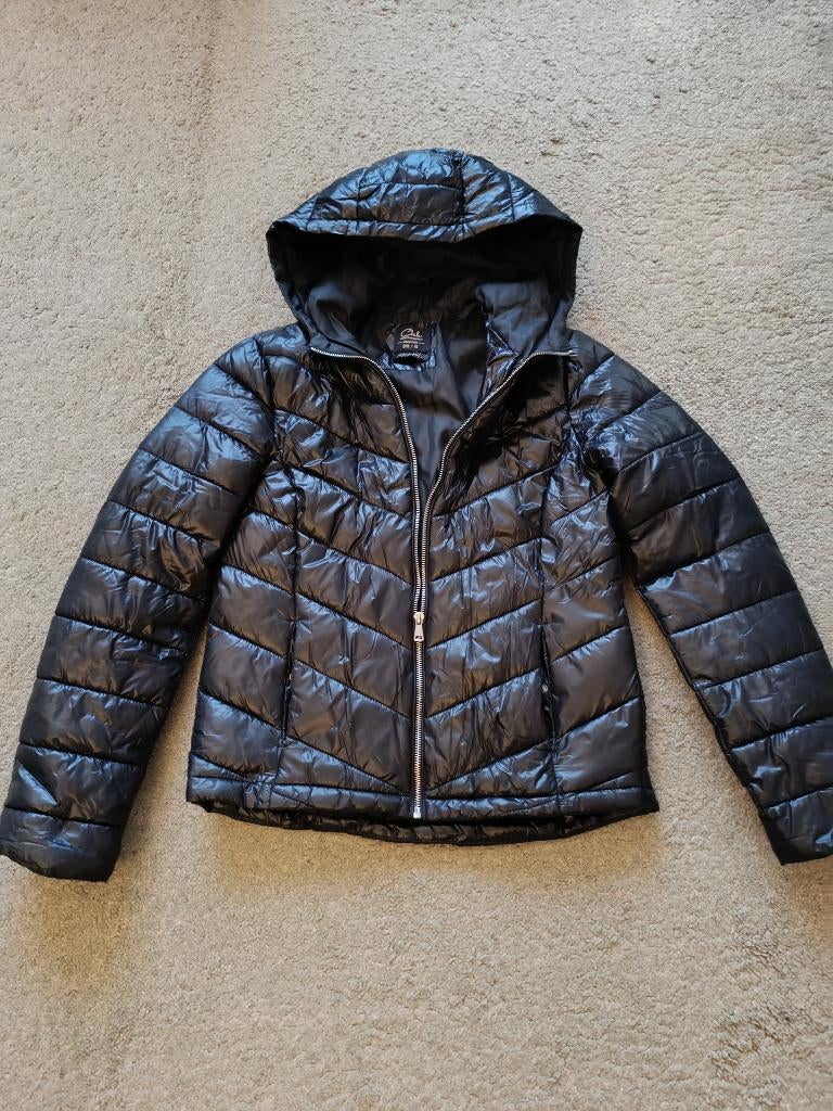 Zwarte herfst/winter jas van Clockhouse, 15€, Zwart, Zo goed als nieuw, C&A, Ophalen
