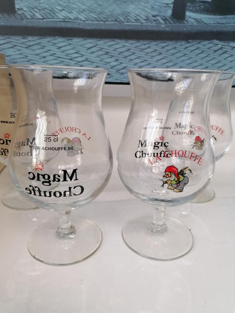 Glas glazen Magic Chouffe 25 cl. €2 per stuk., Enlèvement ou Envoi, Comme neuf