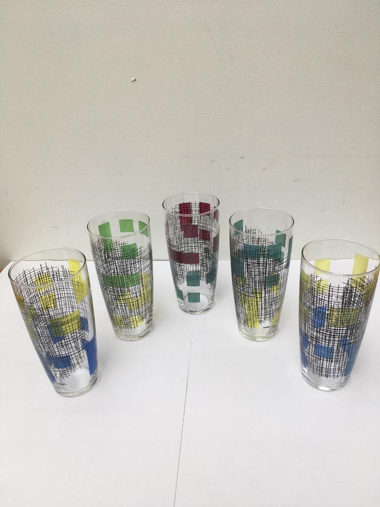 Vintage glazen (5st), Ophalen, Huis en Inrichting