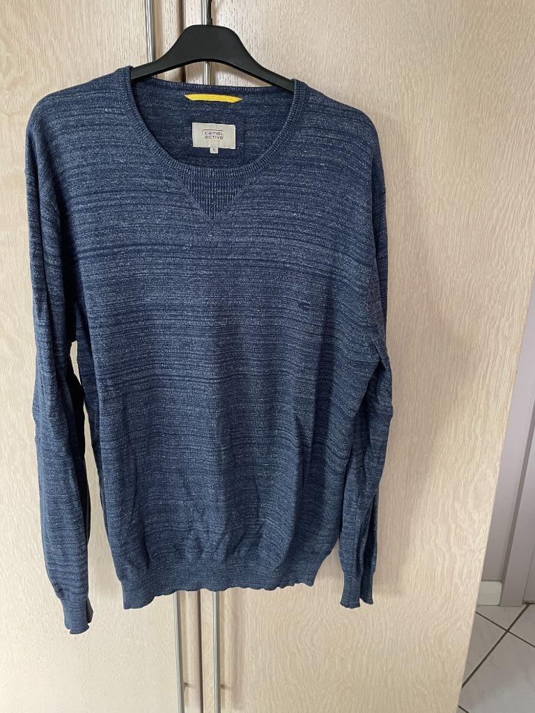 Blauwe trui Camel Active XL, Enlèvement ou Envoi, Taille 56/58 (XL), Porté, Bleu
