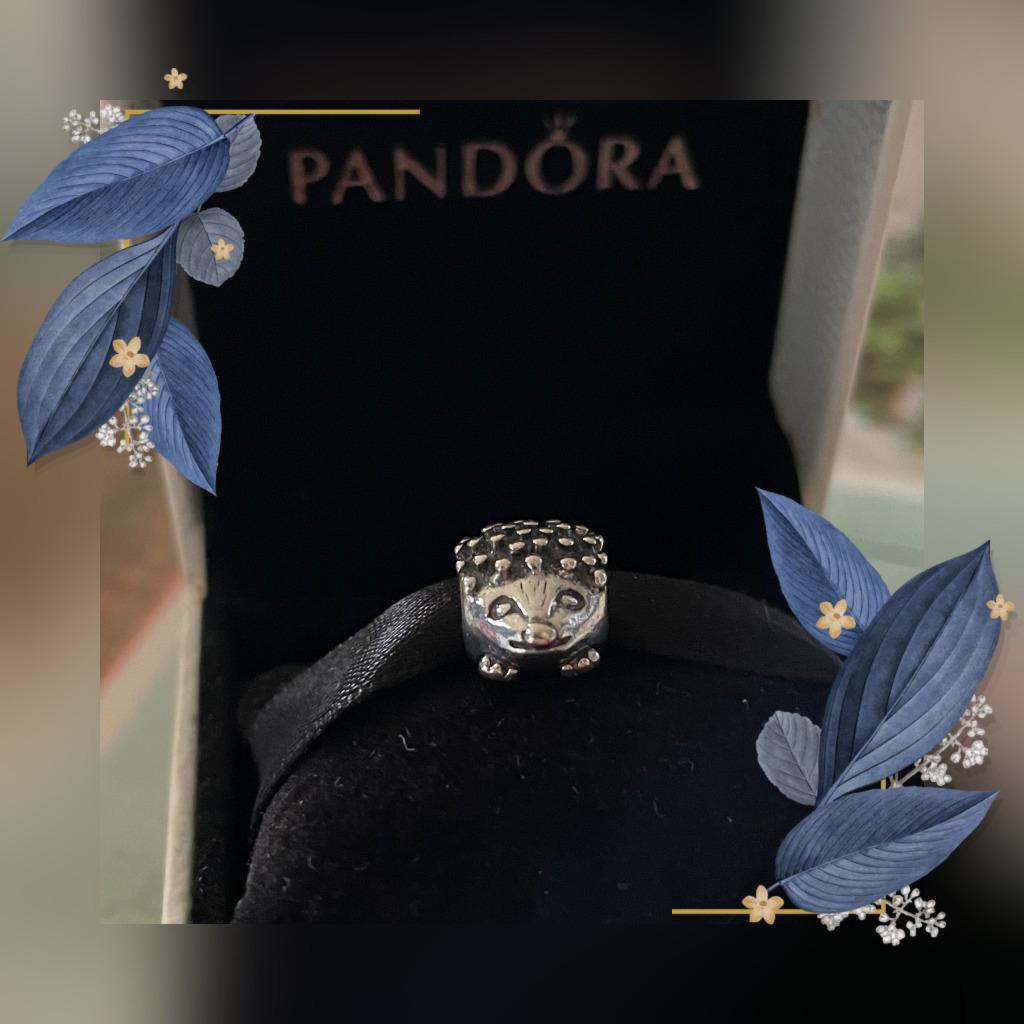 Authentique et magnifique bille de Pandora (Le hérisson), Handtassen en Accessoires, Bedels, Verzenden, Zo goed als nieuw, Zilver
