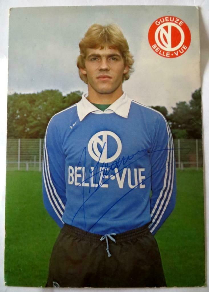 RSCA ANDERLECHT CARTE  BELLE-VUE SIGNEE PAR JACKY MUNARON, Envoi, Utilisé, Cartes de joueur