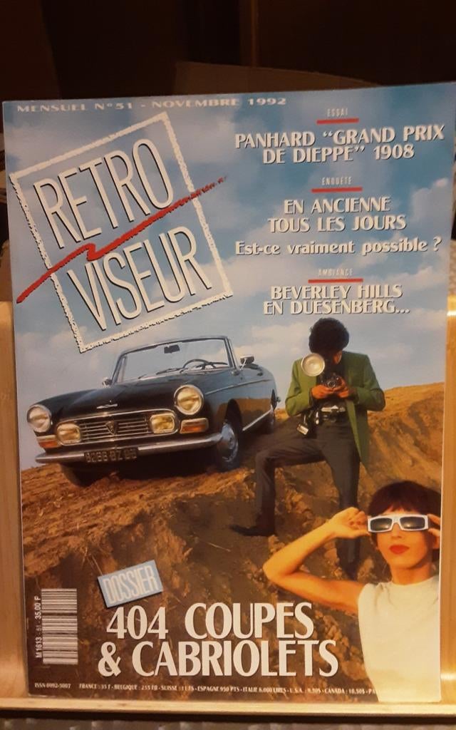 Retroviseur PEUGEOT 404 coupe cabriolet, Enlèvement ou Envoi, Comme neuf, Peugeot