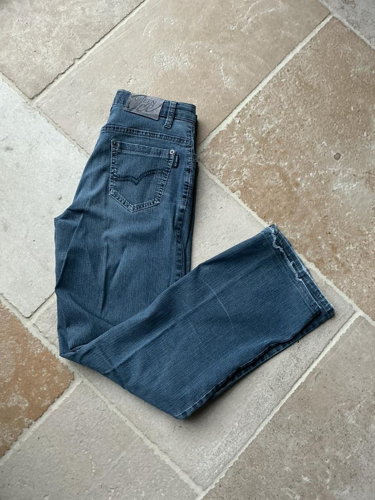 Spijkerbroek GreenIce , maat XS, Kleding | Dames, Spijkerbroeken en Jeans, Zo goed als nieuw, Blauw, Ophalen of Verzenden