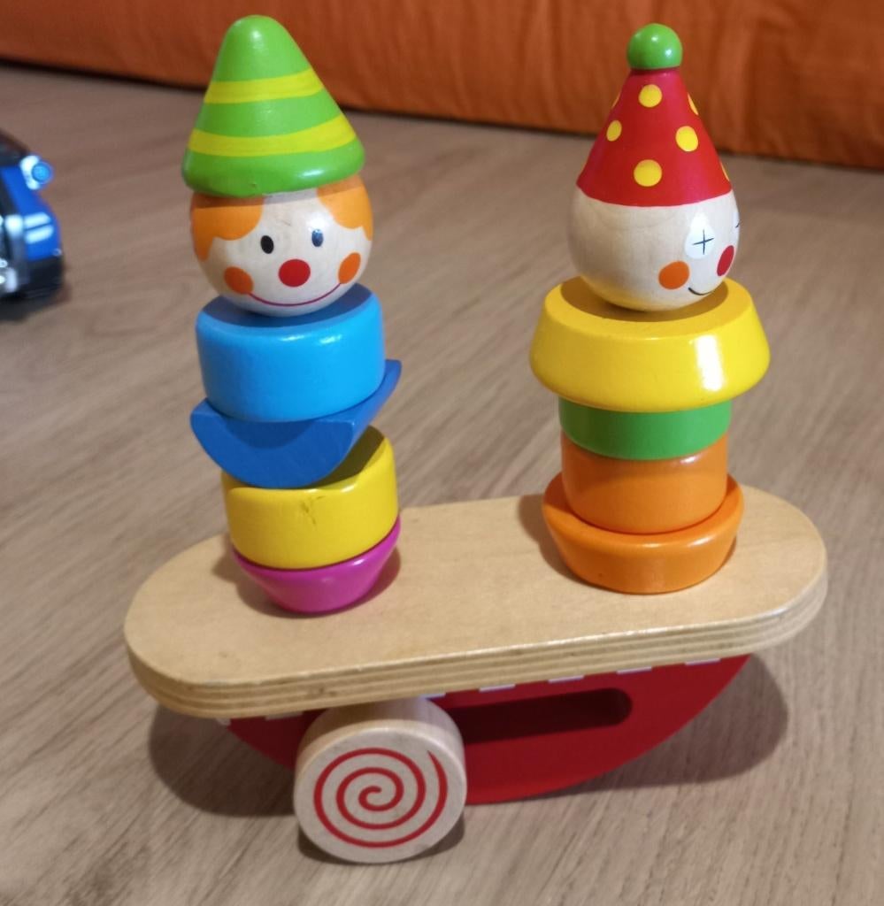 Houten wipwap clown, Enlèvement, Comme neuf, Autres types