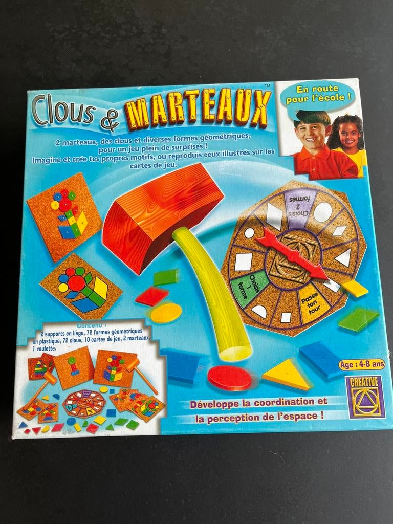 Clous & marteaux. Spelletje van 4-8 jaar. Zeer goede staat., Enlèvement ou Envoi, Utilisé