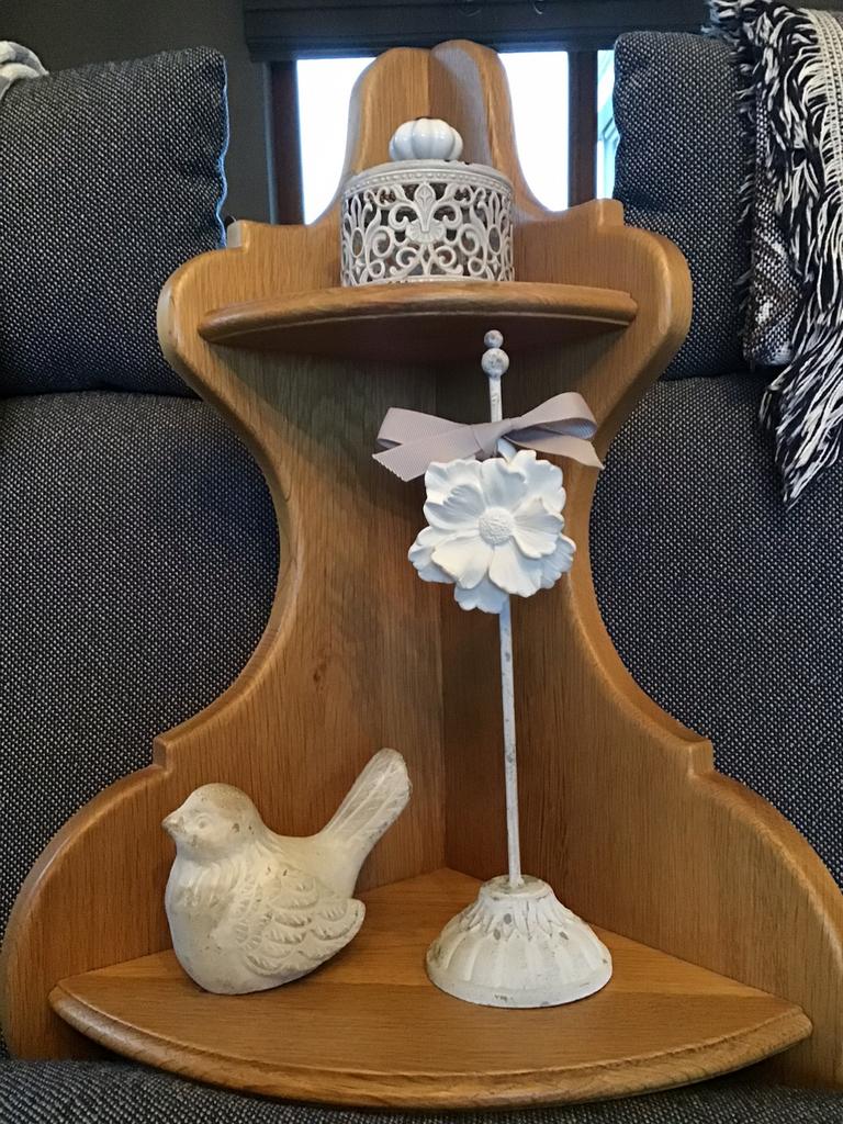 Étagère de coin en chêne massif à suspendre, Enlèvement, Neuf