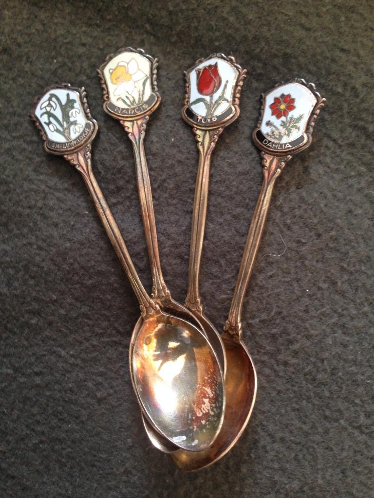 bloemen lepeltjes, Ophalen of Verzenden