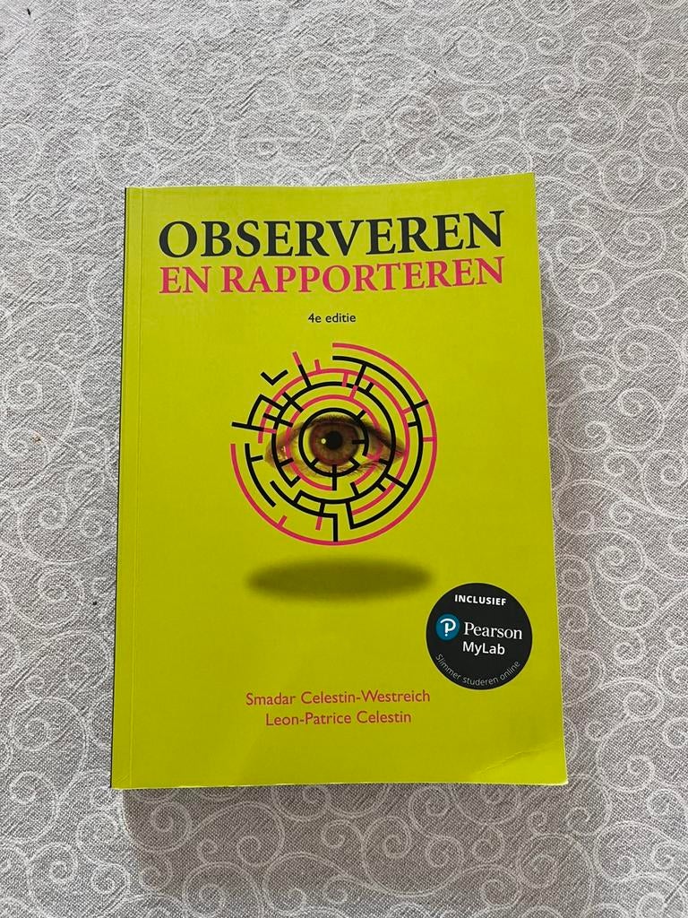 Observeren en rapporteren, 4e editie, Boeken, Schoolboeken, Ophalen, Nederlands, Smadar Celestin-Westreich; Leon-Patrice Celestin