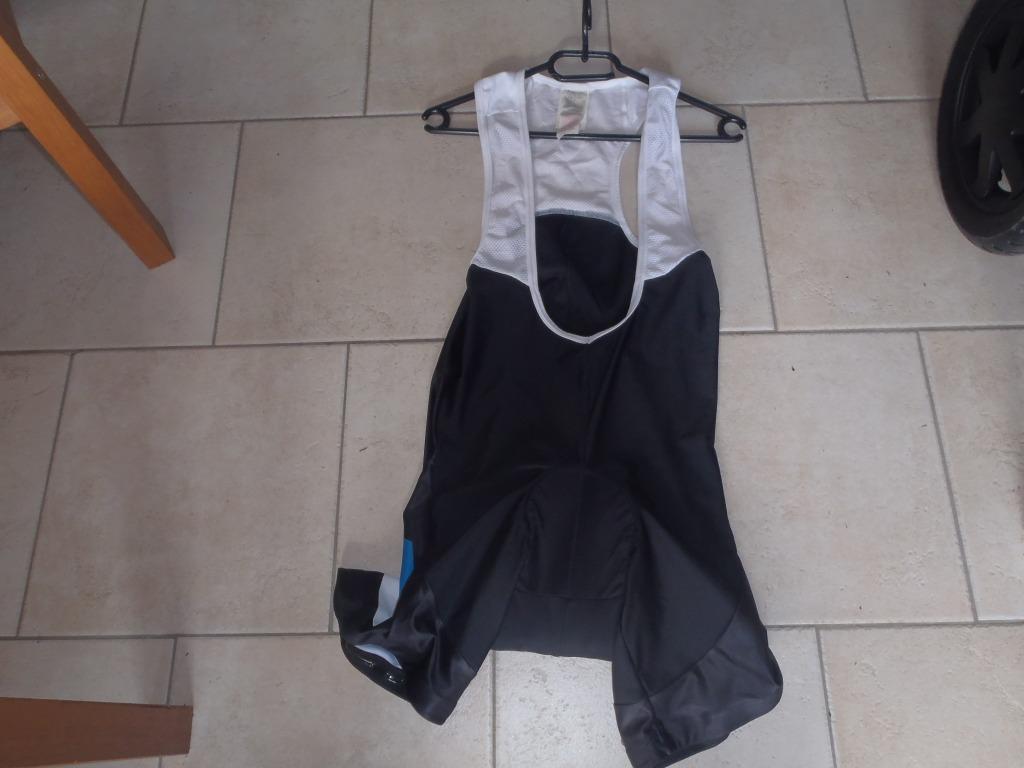 fietsbroek met schouderbanden en vulling maat XL, Kleding | Heren, Ophalen, Zwart, Overige typen, Zo goed als nieuw