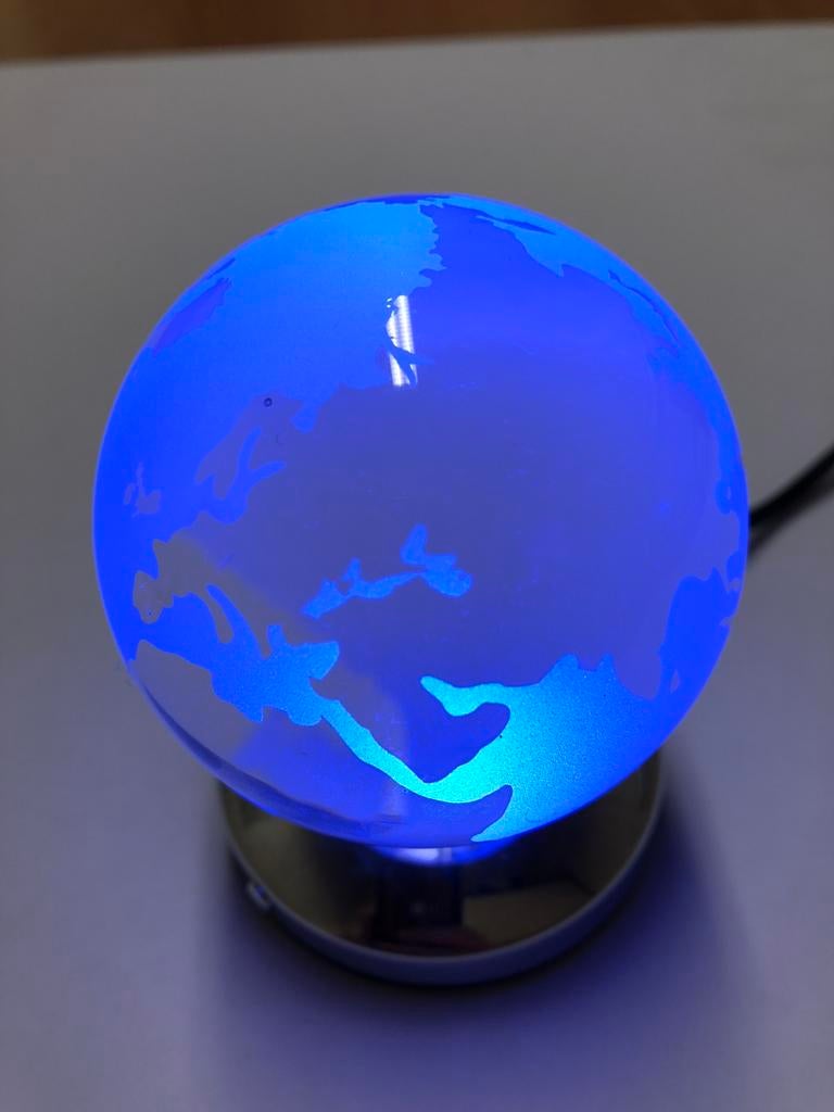 Lampe globe lumière d'ambiance led, Envoi, Comme neuf, Verre, Moins de 50 cm