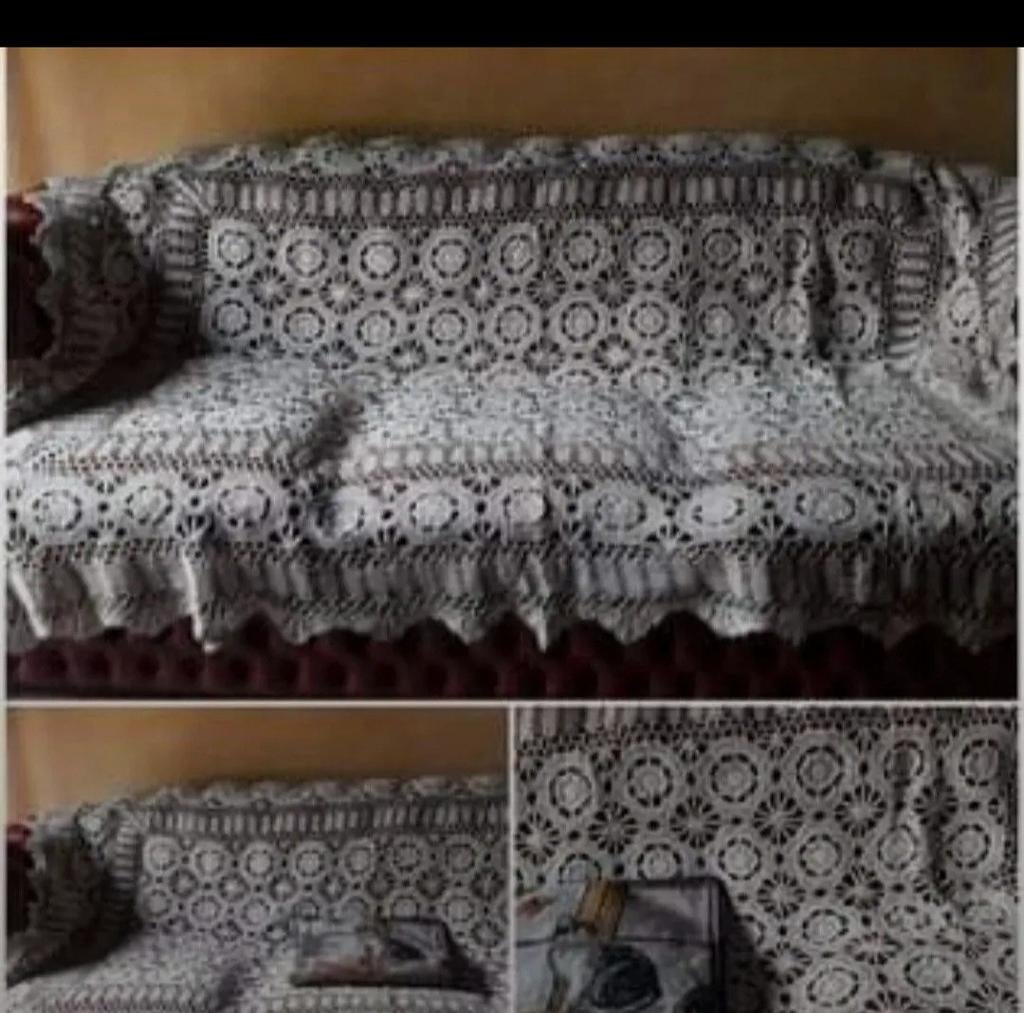 Prachtig Vintage handgemaakte bedsprei, Antiek en Kunst, Ophalen of Verzenden