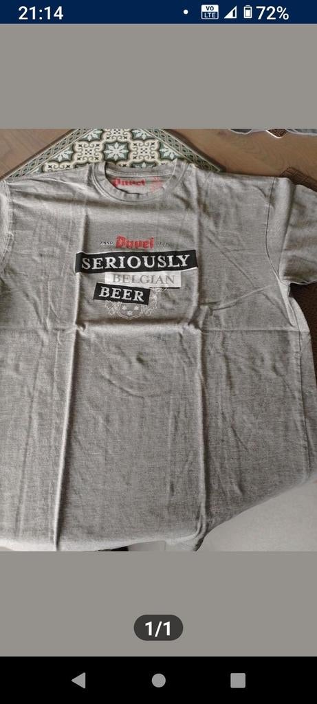 Duvel T-shirt Heren, Verzamelen, Ophalen, Zo goed als nieuw, Duvel