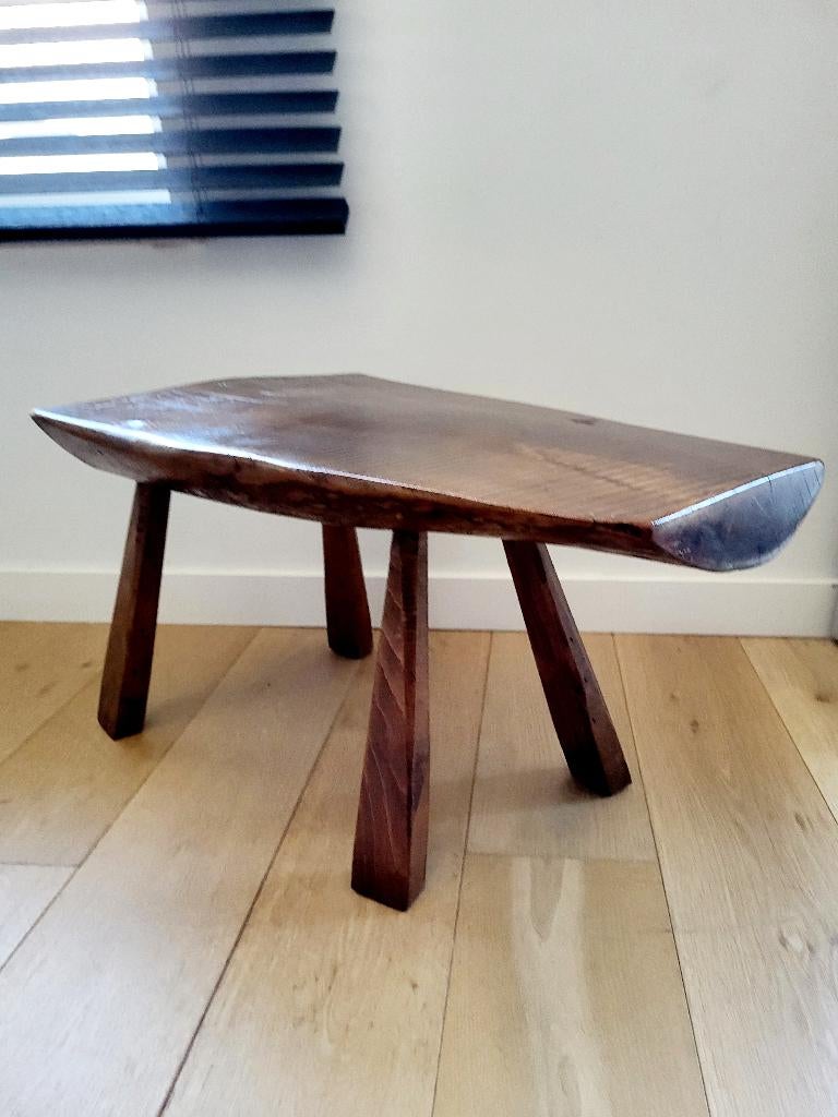 Banc ou table d'appoint en bois massif en tronc d'arbre, Enlèvement