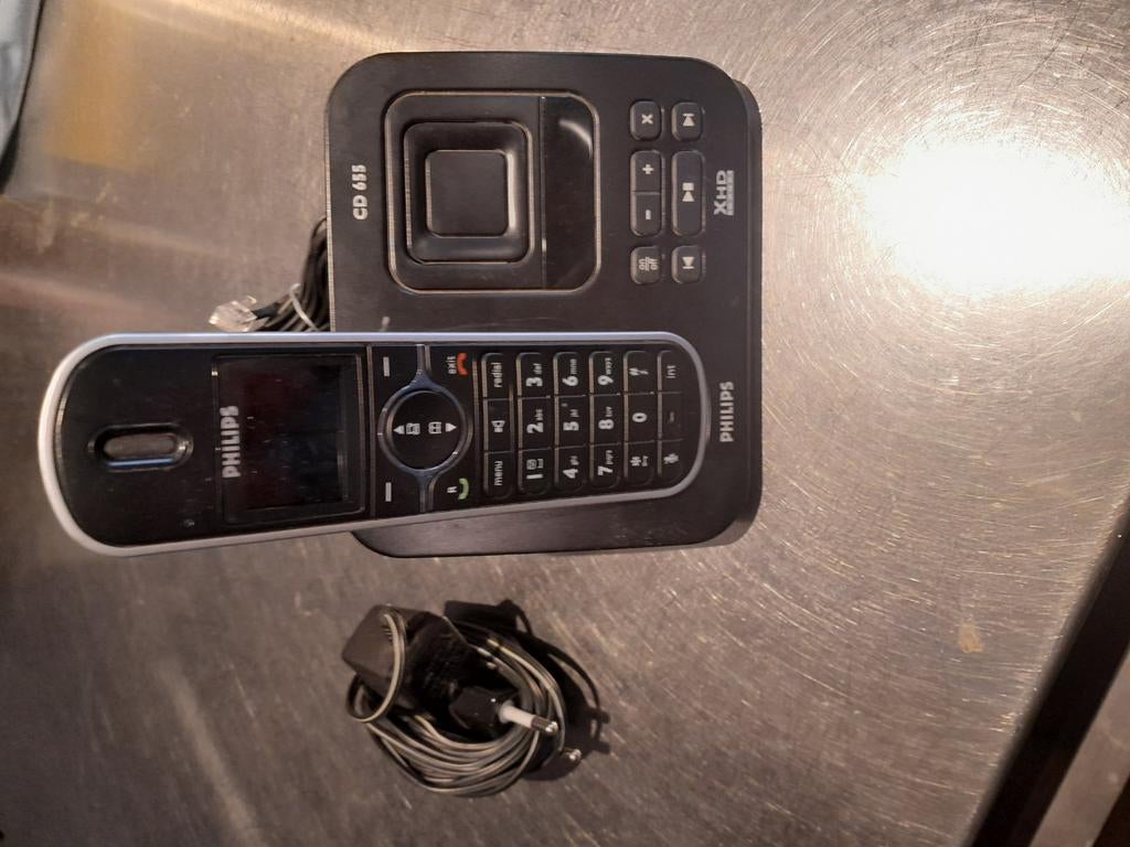 Combiné téléphone/répondeur Philips, Enlèvement ou Envoi, Comme neuf, Standard ou Central analogique