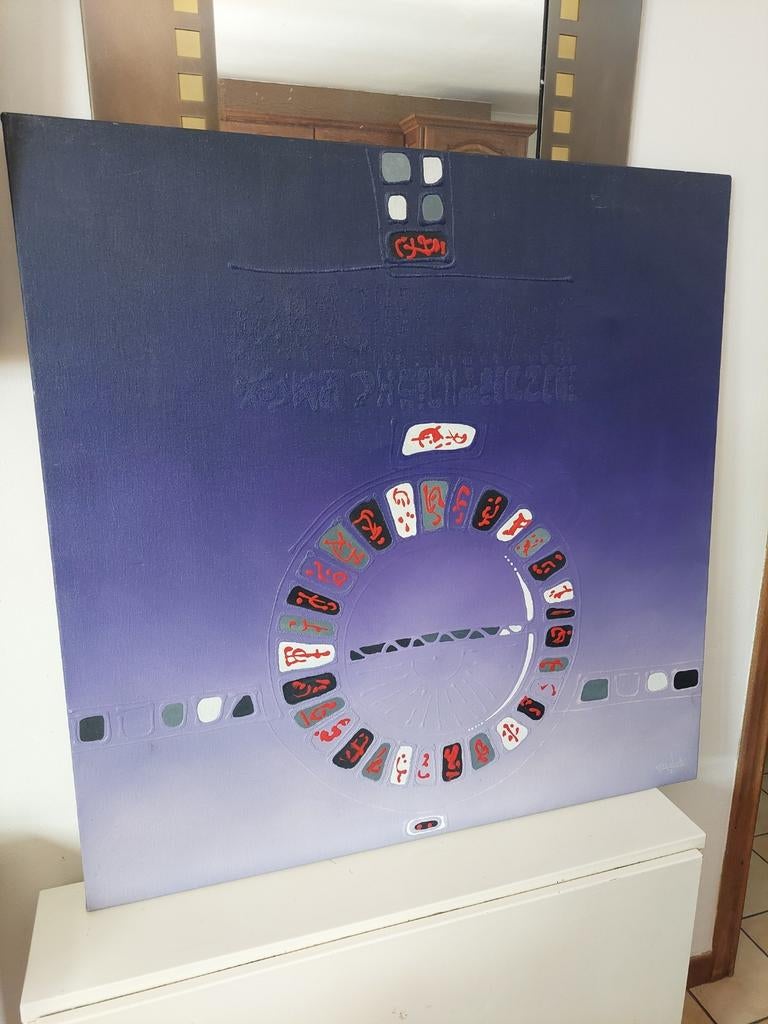Canvasdoek 1m10 op 1m10, Ophalen of Verzenden, Gebruikt