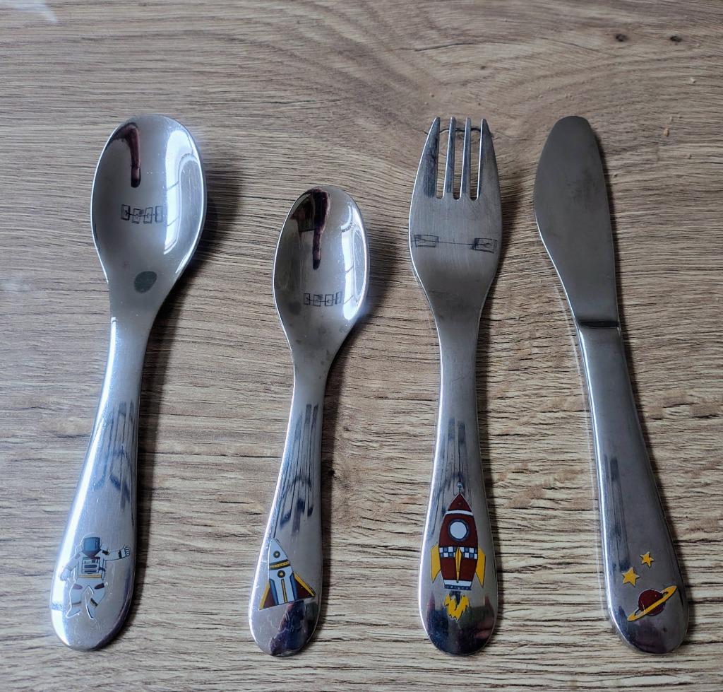 Kinder bestek thema ruimte, Kinderen en Baby's, Ophalen of Verzenden