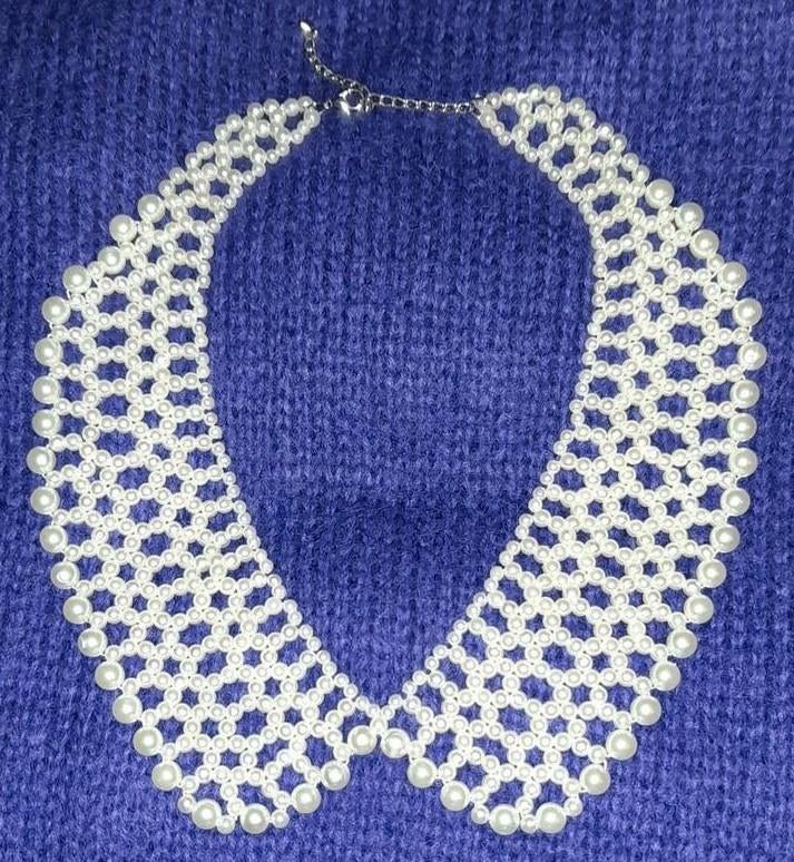 Collier col claudine en perles fantaisies neuf, Enlèvement ou Envoi