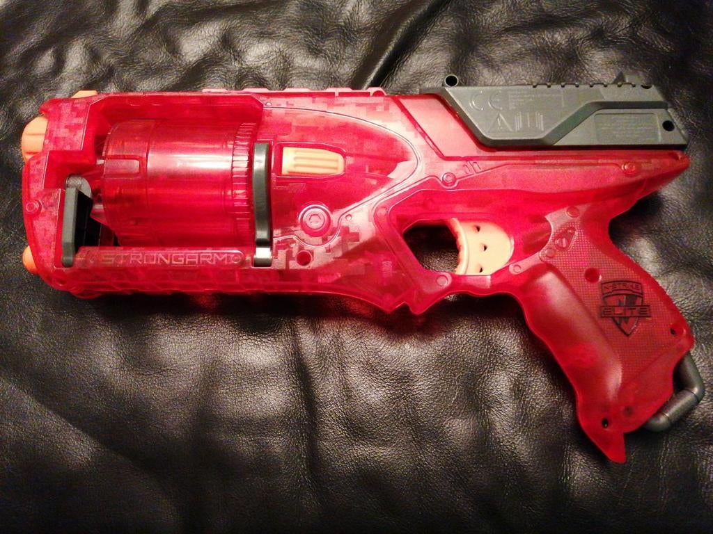 Nerf N-strike Elite & extra kogels (70), Enlèvement ou Envoi, Utilisé