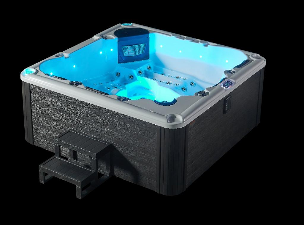 Supreme Spa Porto • 5 personen • afm. 220 x 220 • 64 jets, Ophalen of Verzenden, Trap