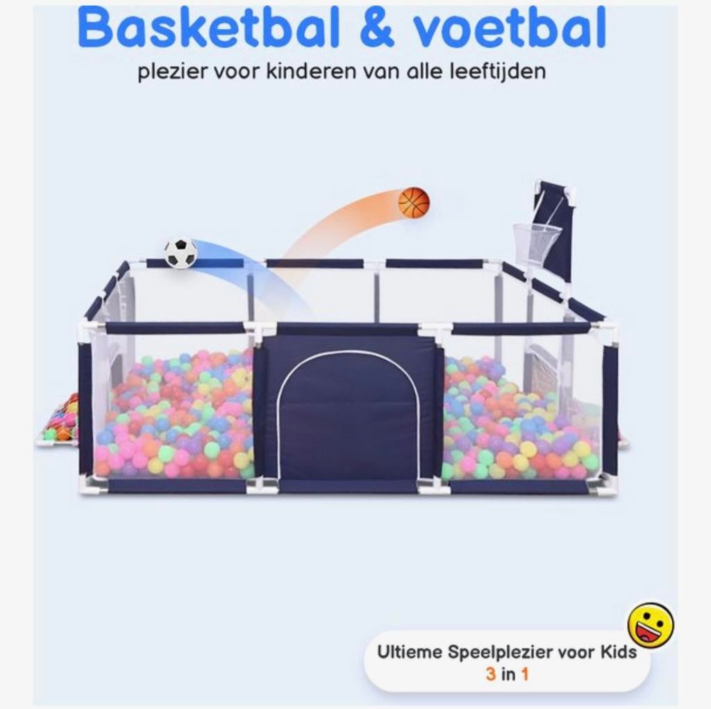 Nieuw Ballenbak speelbak voor kinderen basketbal en voetbal, Ophalen of Verzenden, Nieuw, Plastic