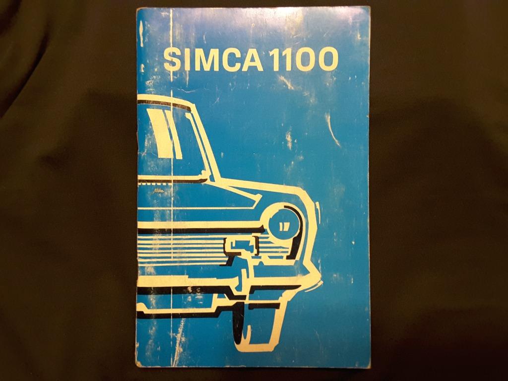 Instructieboekje Simca 1100, Franstalig, 1970., Ophalen of Verzenden