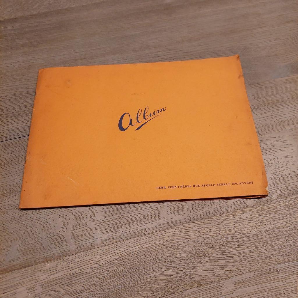 plakboek met prenten gebr. Veen, Verzamelen, Natuur, Gebruikt, Ophalen of Verzenden, 1940 tot 1960