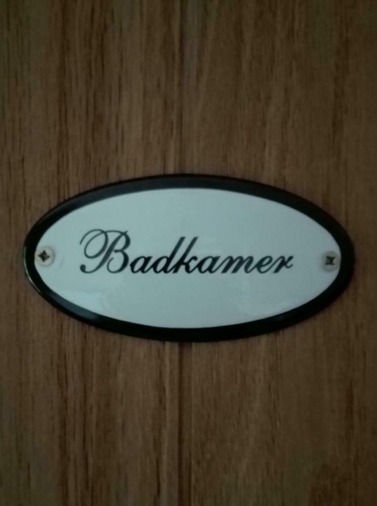 Emaille deurbordje 'badkamer', Ophalen of Verzenden, Nieuw