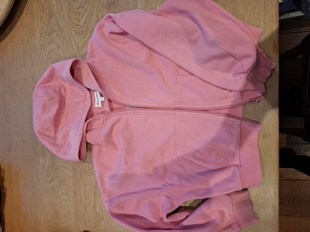 Vest met kap Camille lichtroze maat 140, Kinderen en Baby's, Kinderkleding | Maat 140, Ophalen of Verzenden, Gebruikt
