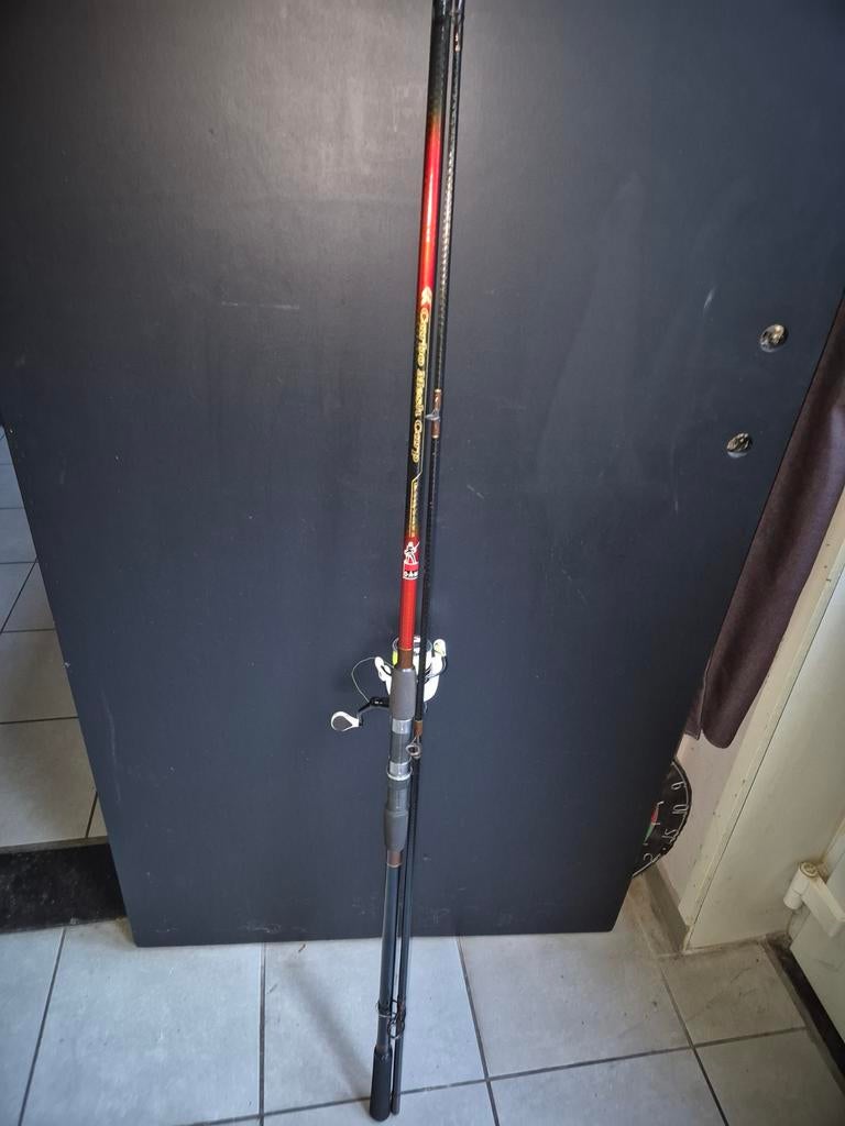 Karper barbeel hengel 40/80gr 330cm, Watersport en Boten, Ophalen, Molen