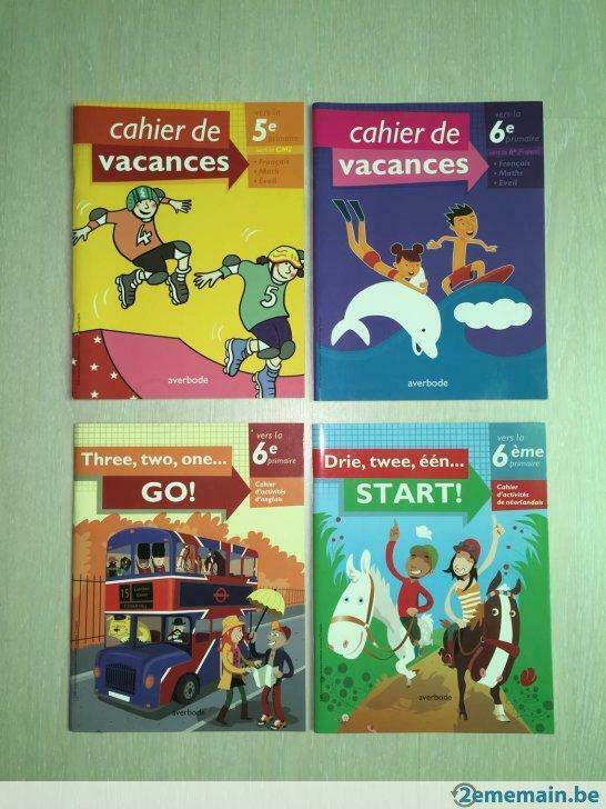 4 cahiers de vacances - vers la 5e/6e primaire, Livres, Enlèvement ou Envoi, Utilisé