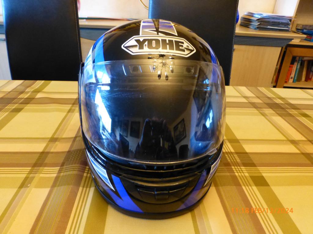 brommer-motohelm, Fietsen en Brommers, Ophalen, Gebruikt, Medium, Yohe
