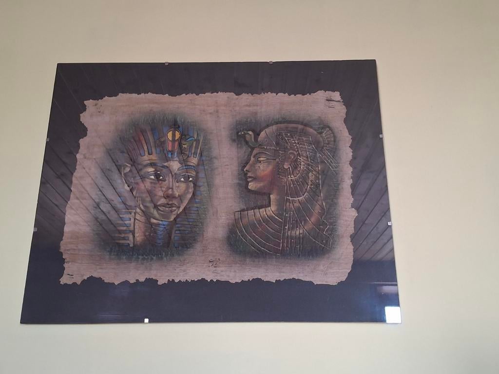 Cadre+vitre+papyrus 40/50cm, Enlèvement, Comme neuf