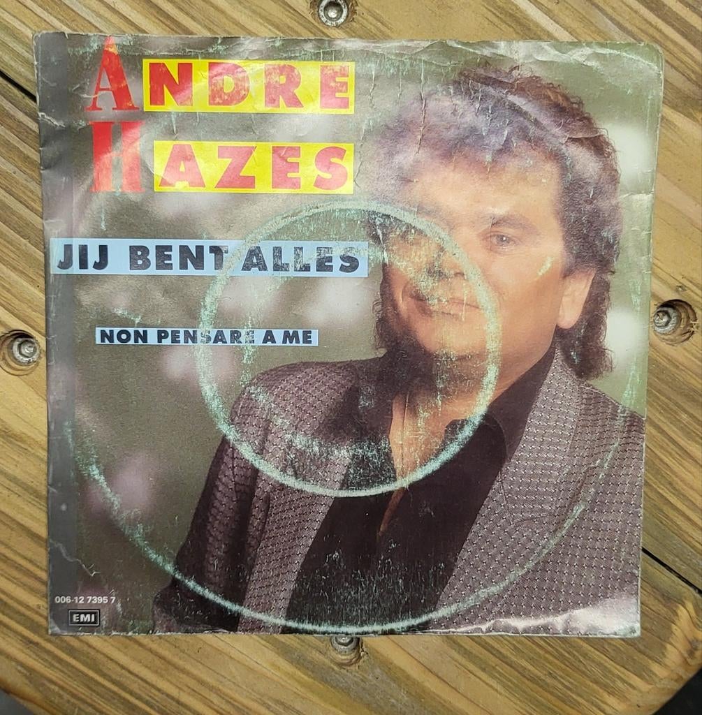 André Hazes vinyl single Jij bent Alles, Cd's en Dvd's, Vinyl | Nederlandstalig, Ophalen of Verzenden, Zo goed als nieuw