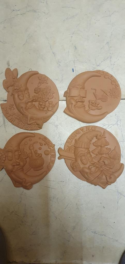 Terracotta wanddecoratie, Huis en Inrichting, Woonaccessoires | Wanddecoraties, Nieuw, Ophalen of Verzenden