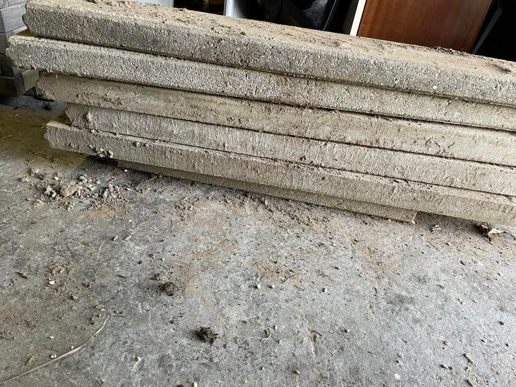 5 boordstenen, Ophalen, Gebruikt, Beton, Overige typen