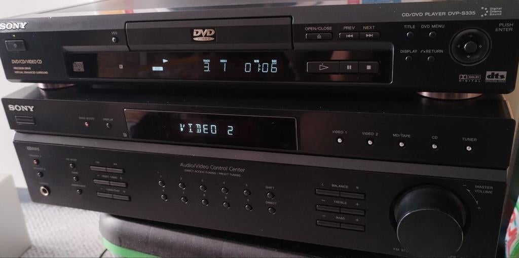 Sony receiver en dvd speler, Audio, Tv en Foto, Ophalen, Zo goed als nieuw, Sony