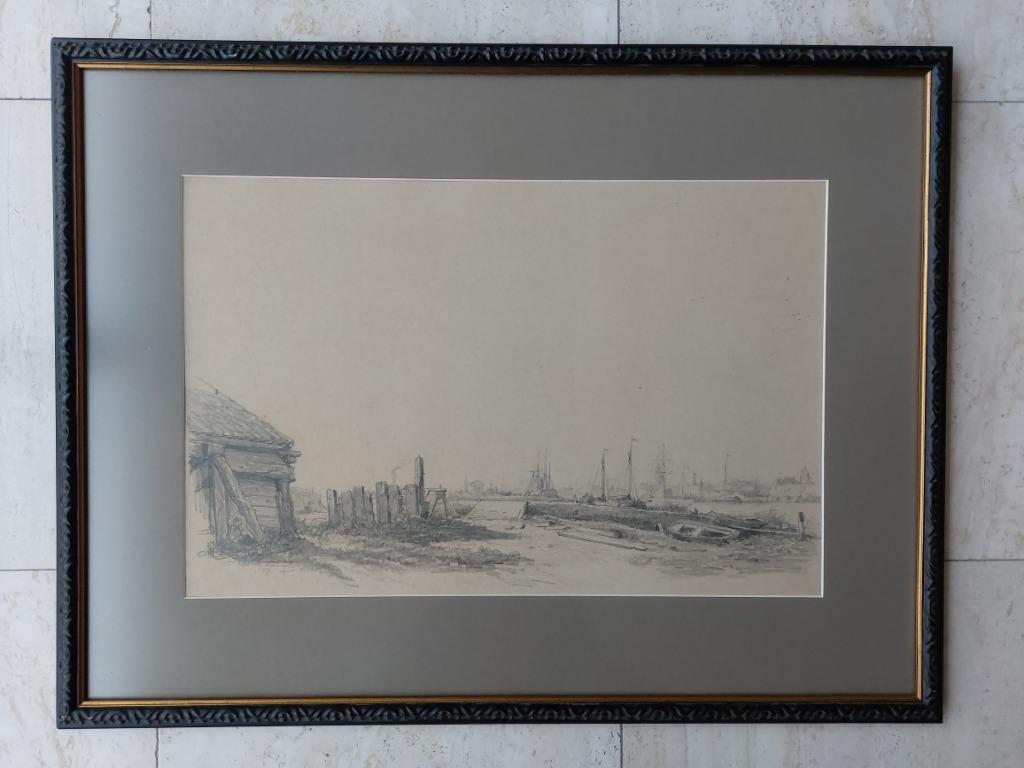 Hendrik SCHAEFELS Oud Antwerpen Linkeroever Scheepswerf, Ophalen of Verzenden