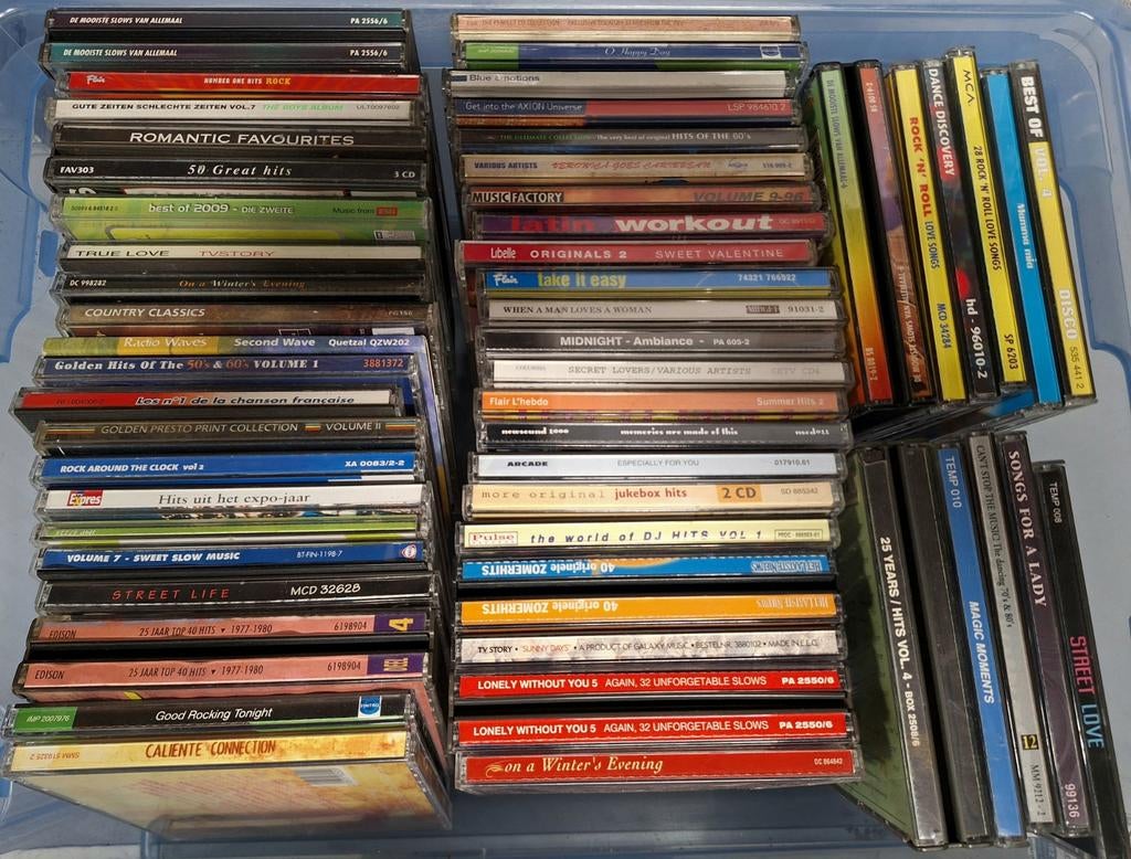 Lot 60 x Cd's - Compilation Pop Rock Electro, Enlèvement ou Envoi, Utilisé, Dance
