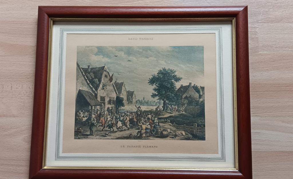 Schilderij van David Teniers: Le paradis Flamand, Ophalen of Verzenden, Zo goed als nieuw, Schilder- en Tekenkunst, David Teniers