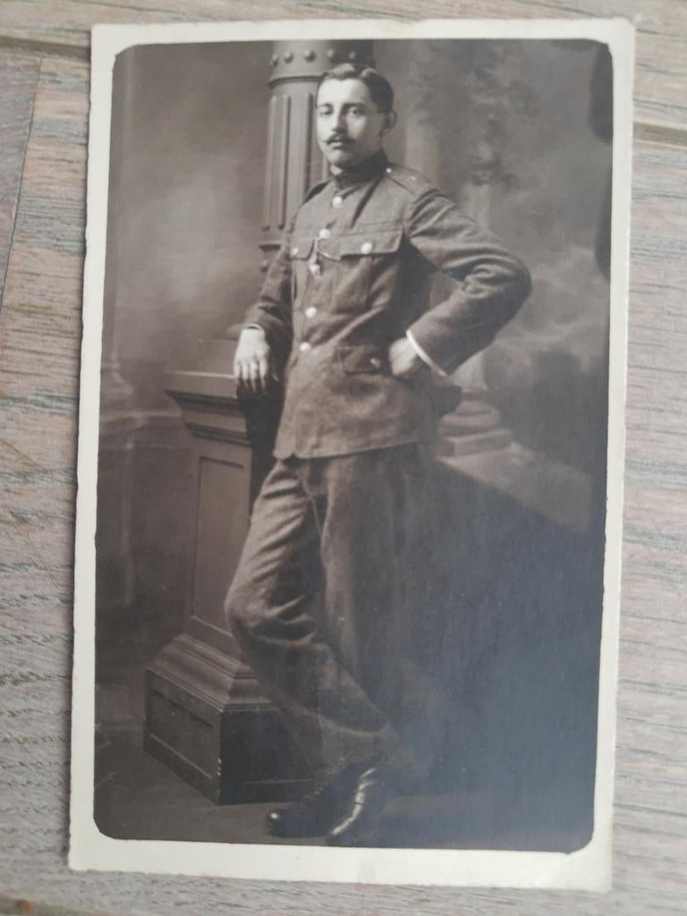 Oude foto : Belgisch leger te Antwerpen , André Verbeek,, Verzamelen, Ophalen of Verzenden, Zo goed als nieuw