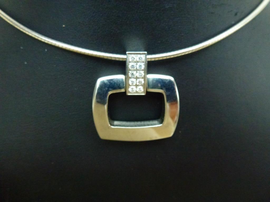 collier avec pendentif avec cristaux Victoria, Bijoux, Sacs & Beauté, Enlèvement ou Envoi, Autres couleurs, Avec pendentif, Utilisé
