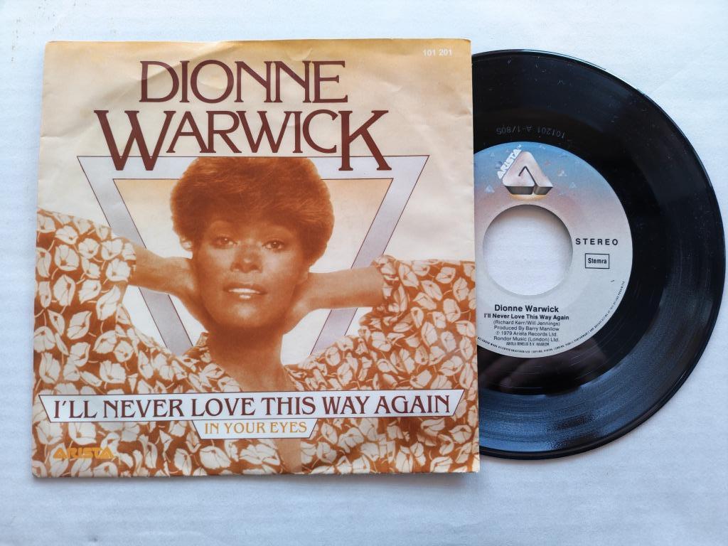 DIONNE WARWICK - I'll never love this way again (45t), Ophalen of Verzenden, Zo goed als nieuw, Pop