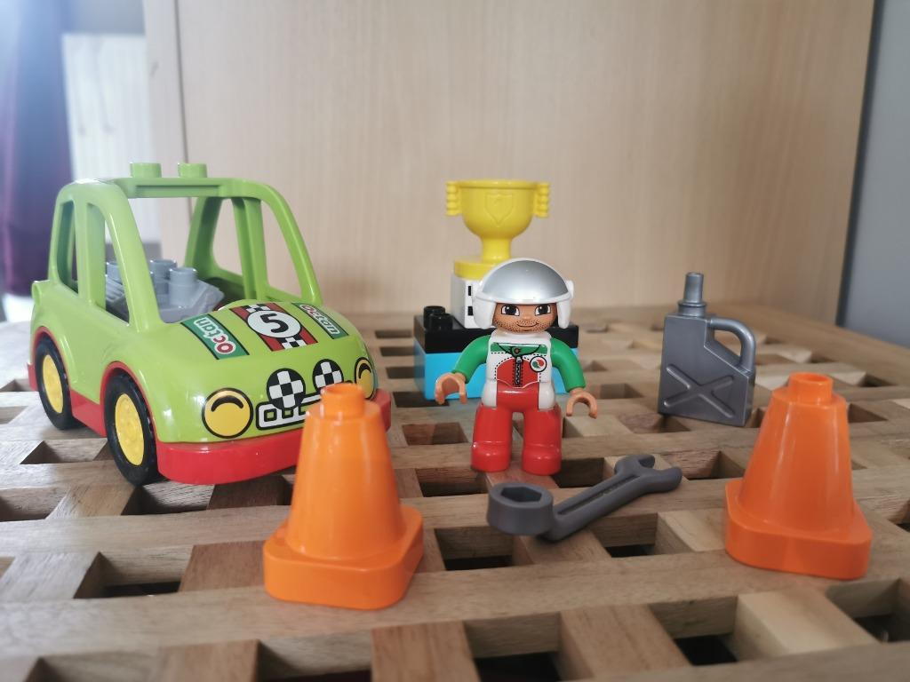 duplo 10589 - la voiture de course, Enlèvement ou Envoi, Utilisé, Ensemble complet, Duplo