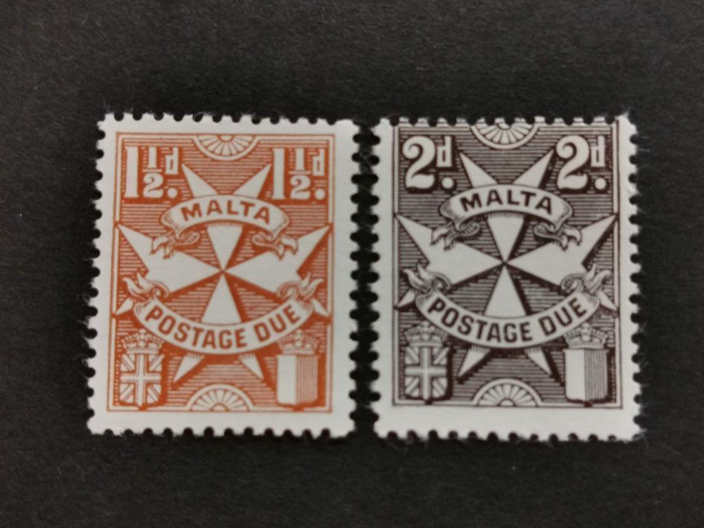 Malta 1953 - TAX - Maltezer Kruis en wapenschild **, Ophalen of Verzenden, Malta, Postfris