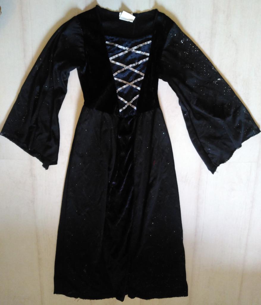 Déguisement robe sorcière 7/8 ans120/130 cm, Enlèvement, Utilisé, 122 à 128, Fille