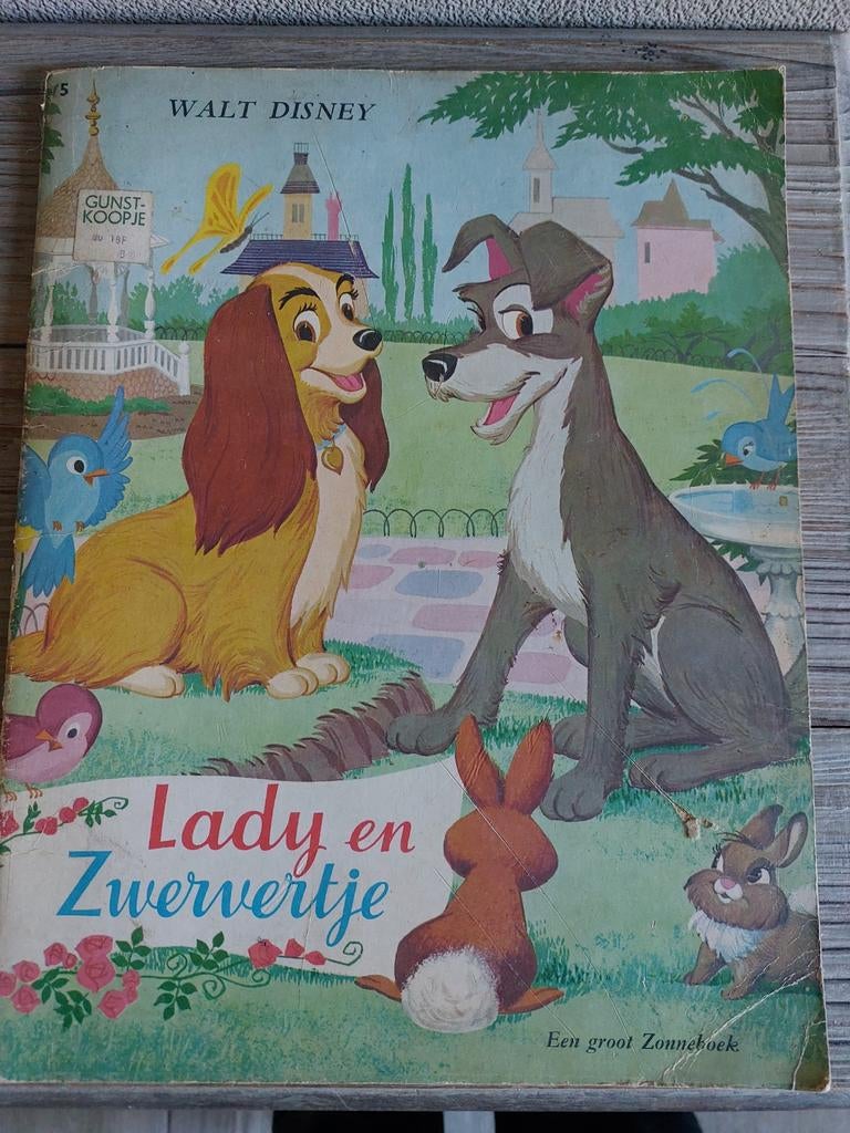 Vintage strip Walt Disney Lady en Zwervertje, Boeken, Ophalen