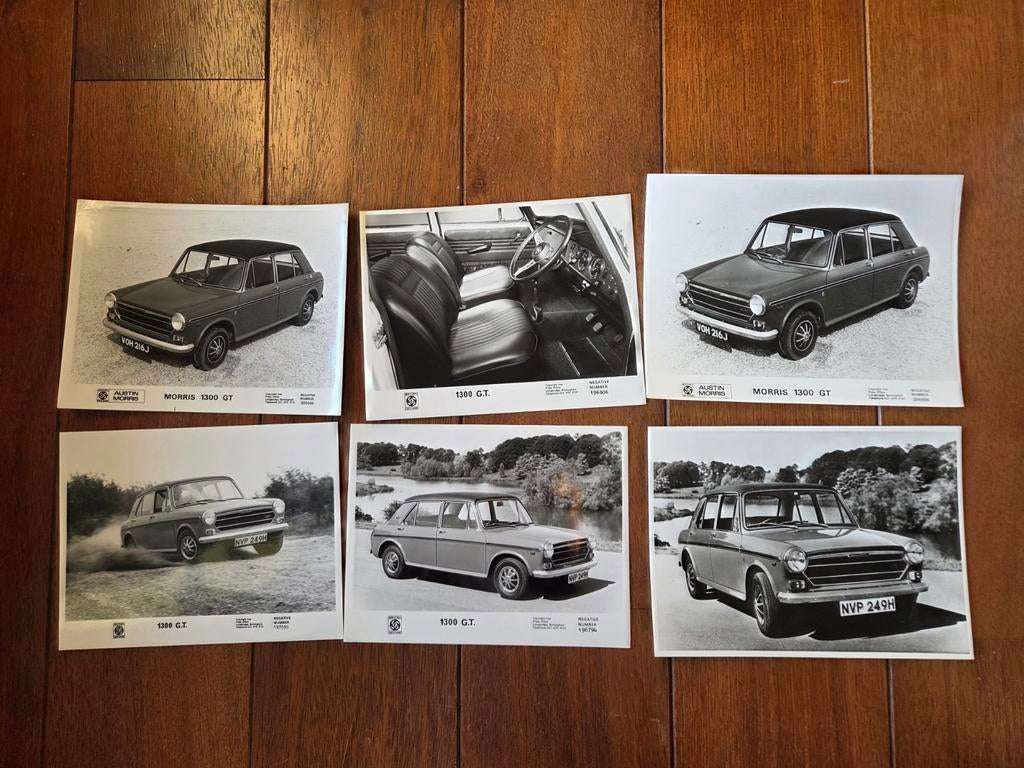 6x Morris 1300 GT persfoto Austin, Ophalen of Verzenden, Zo goed als nieuw