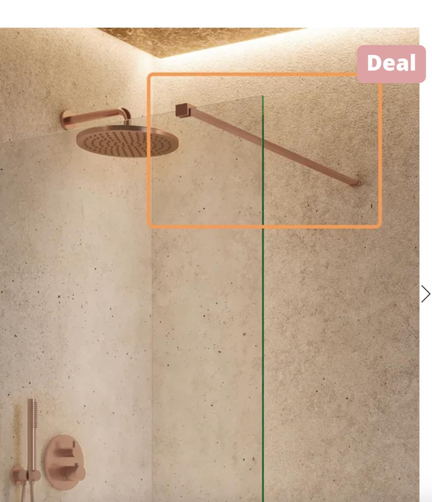 Stabilisatiestang douche modern geborsteld koper, Ophalen of Verzenden, Nieuw, Koper, Douche
